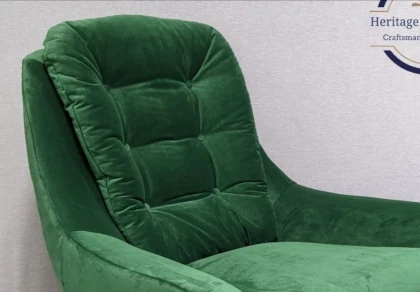 Lovely buttoned velour chair